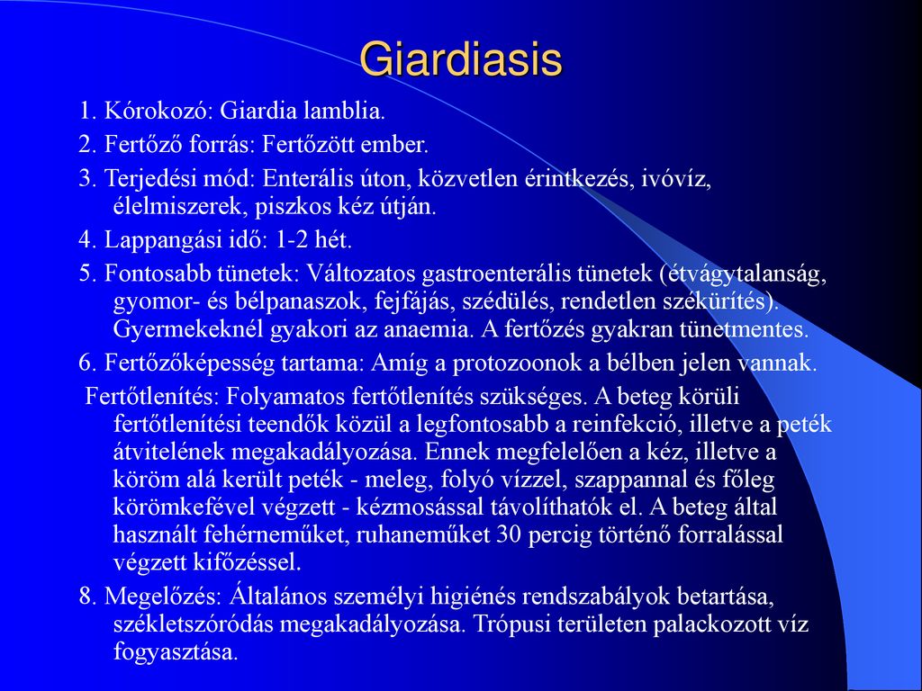 Giardia fertőzés, a pápaszemes szörnyeteg
